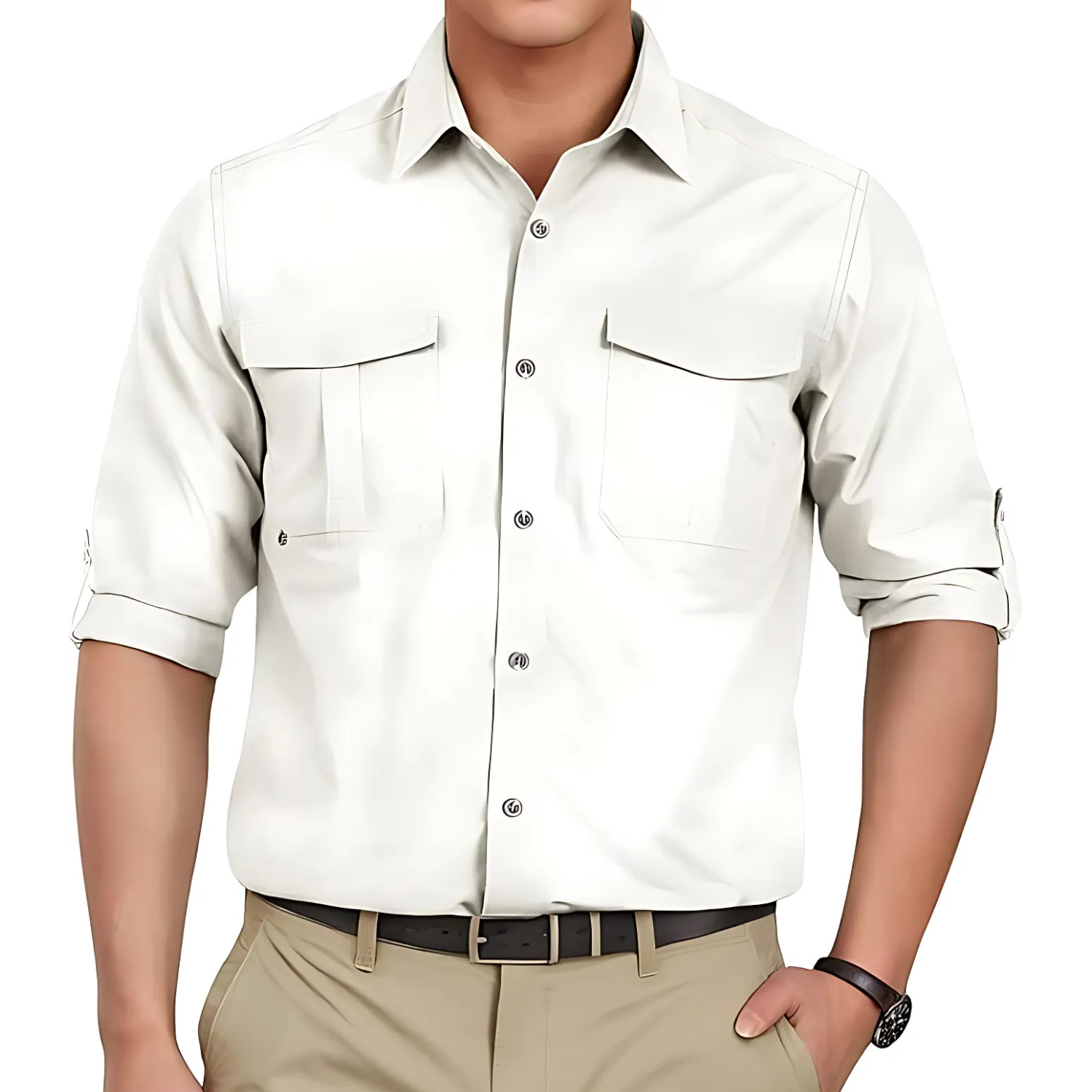 Men's UPF 50+ Protection Hiking Fishing Shirt