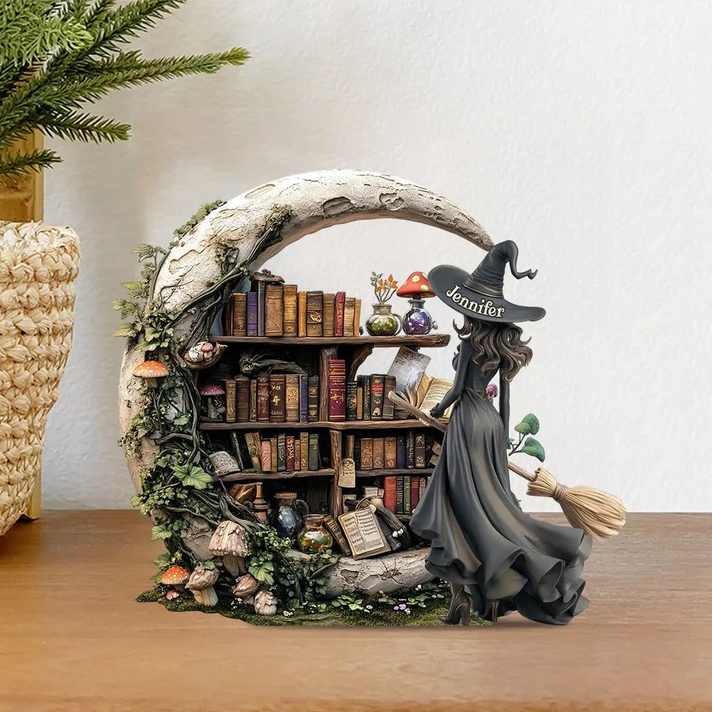 Beautiful Witch - Custom Witch Custom Shape Acrylic Plaque e32a