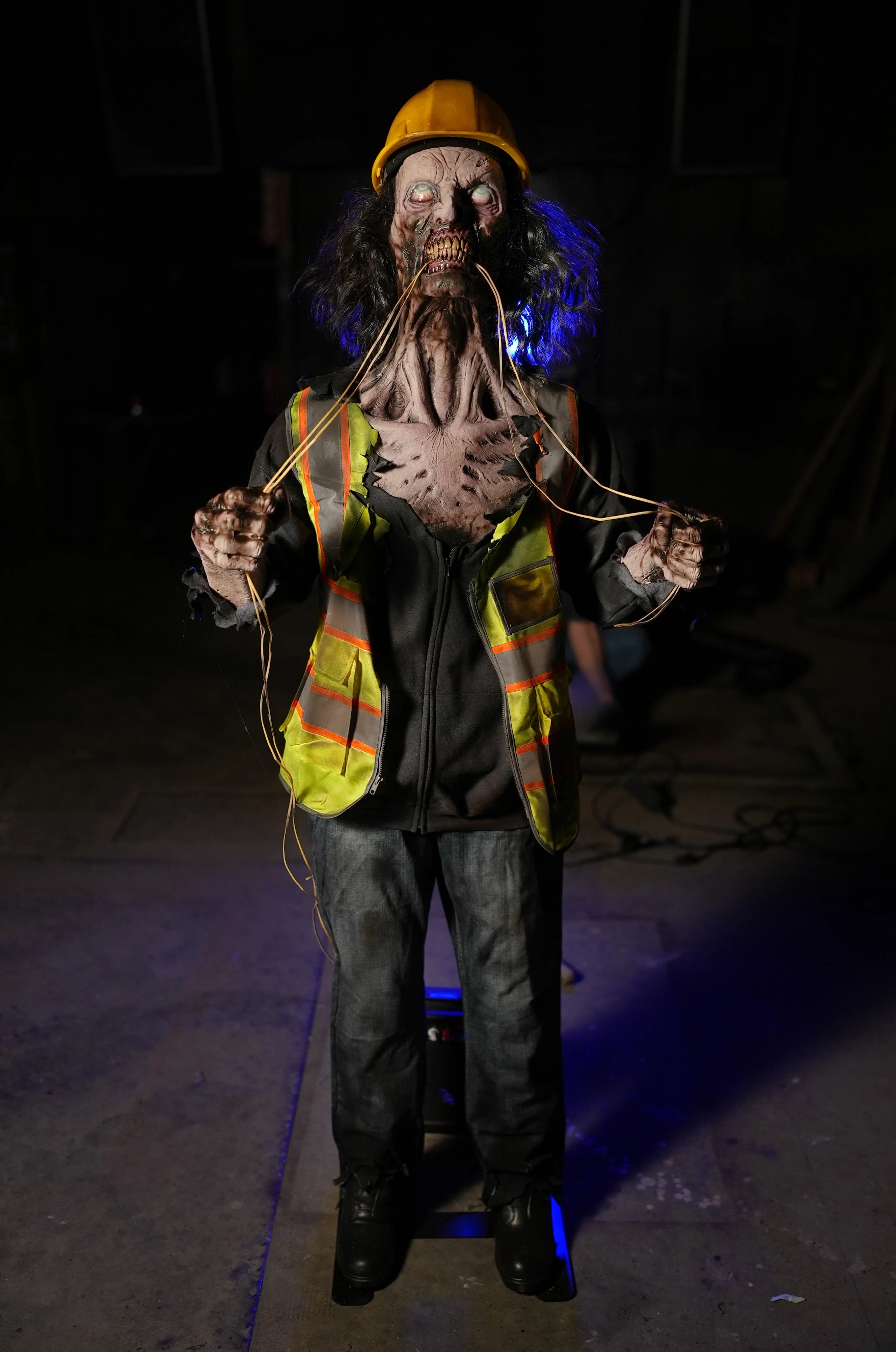 Electric Zombie Animated Halloween Prop
