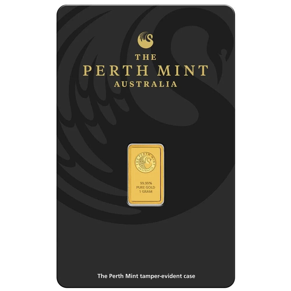 Perth Mint Kangaroo 1g Gold Minted Bar "Investment Grade"