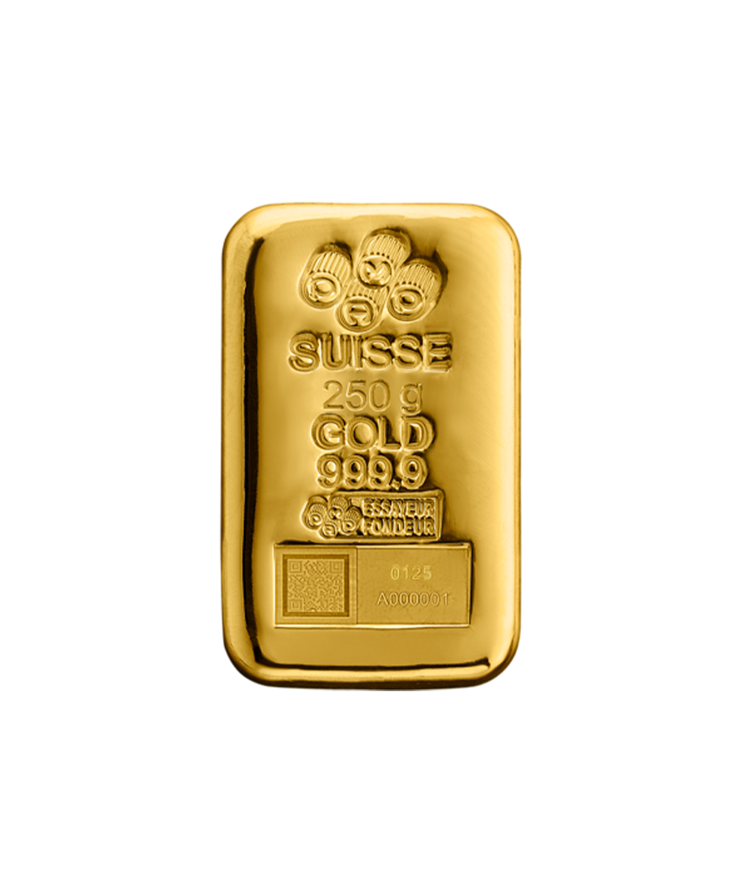 250g PAMP Suisse Gold Bar