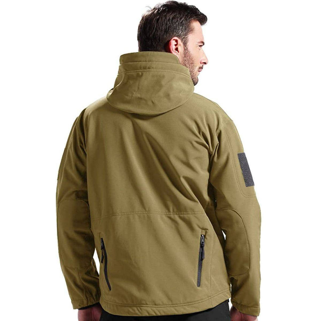 SHARKSKIN Men’s Warm Waterproof Softshell Tactical Hiking Jacket