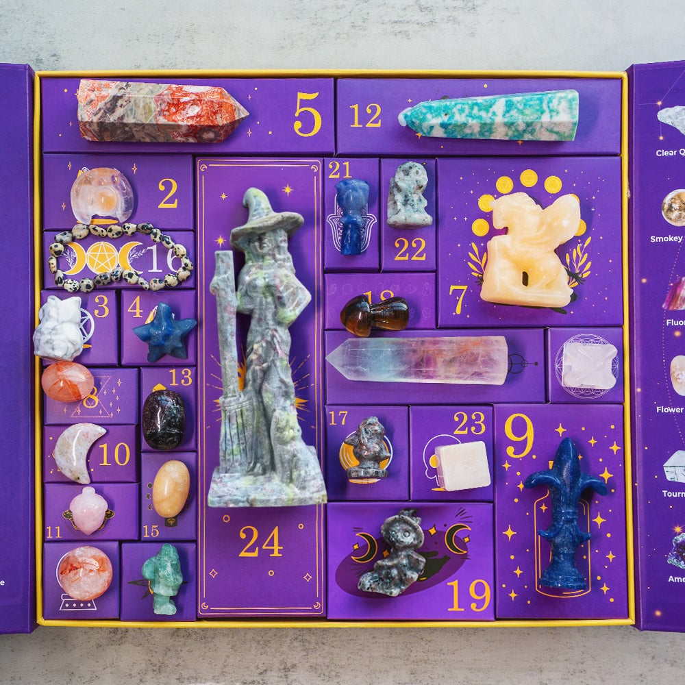 🔥2025 New Release 49% OFF - 🎃Reiki Crystal Halloween Countdown Gift Box🔮The Magic of Healing and Energy Transfer!  ff98