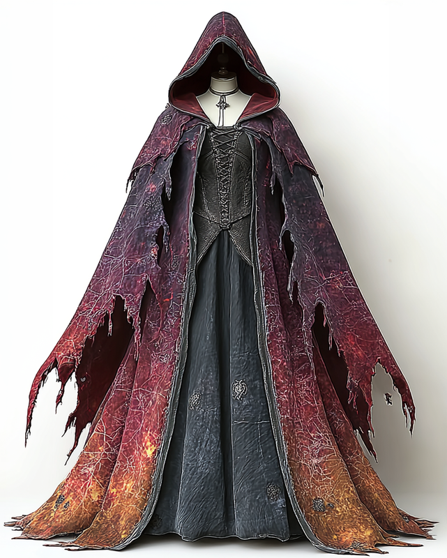 Fashion Patchwork Contrast Color Cape 4b73