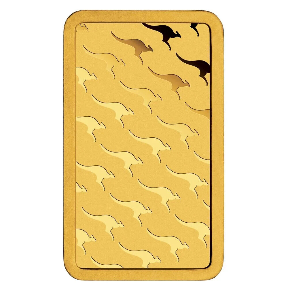 Perth Mint Kangaroo 1g Gold Minted Bar "Investment Grade"
