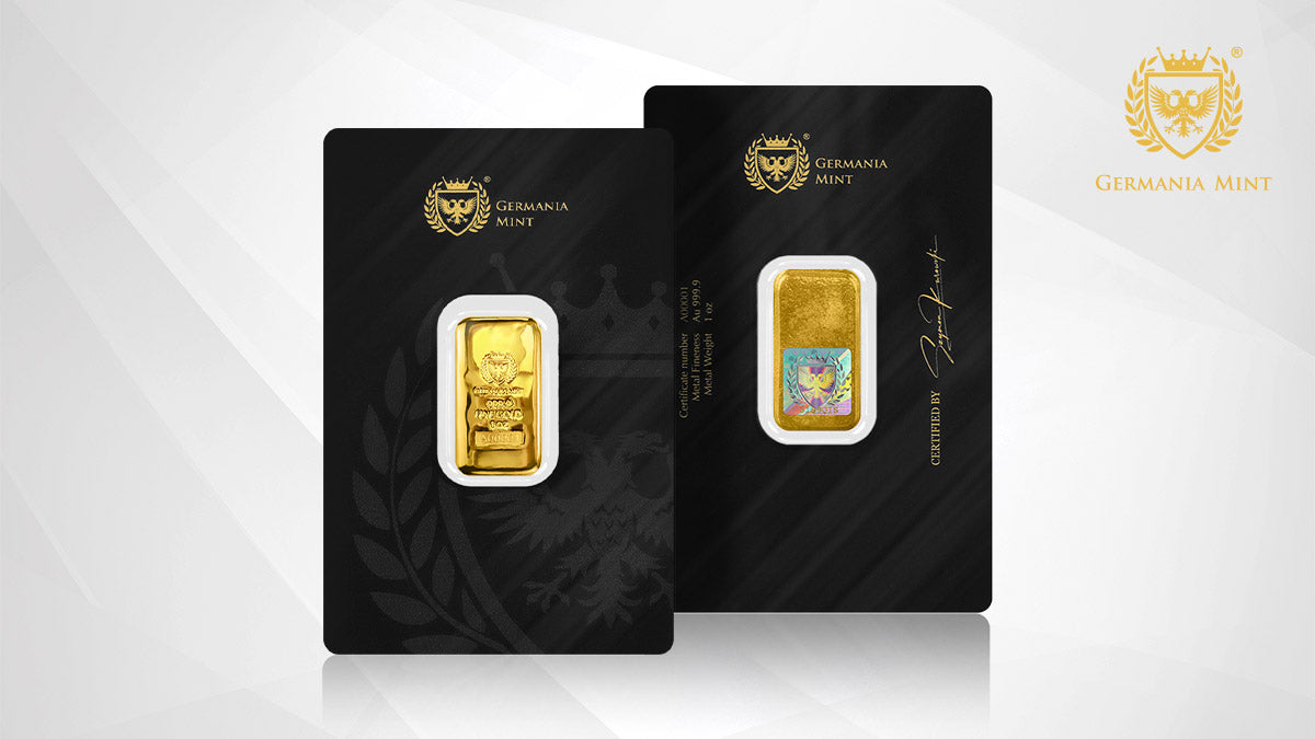 Germania Mint Gold Cast Bar 1oz
