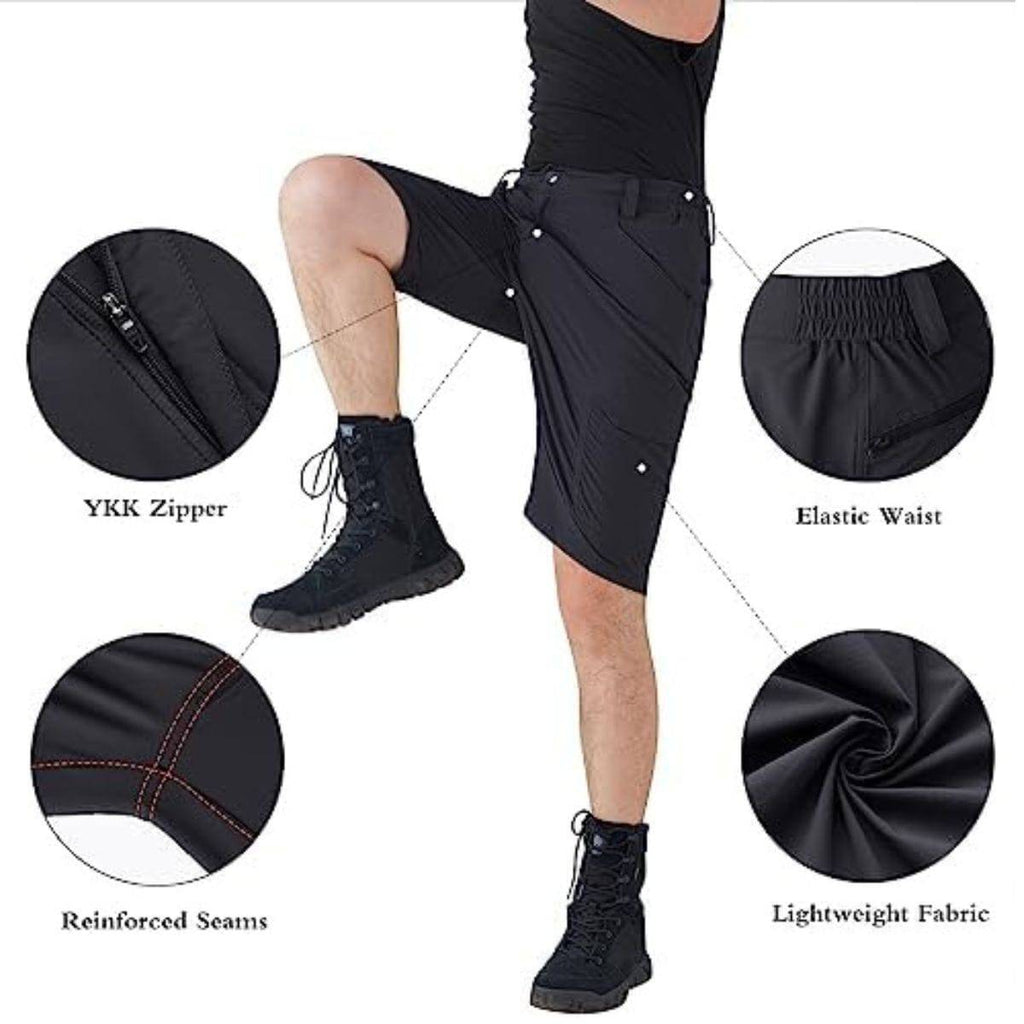 FREEKITE Men's Quick Dry Ripstop Tactical Work Shorts w/ Pockets