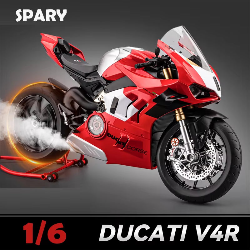 Super Large 1/6 Ducati Startable Motorcycle Model Simulation Alloy Motorcycle