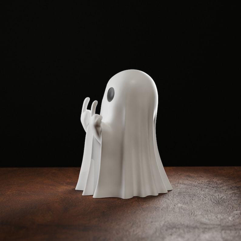 👻Unfriendly Ghost 3D Printed Middle finger  9ec2