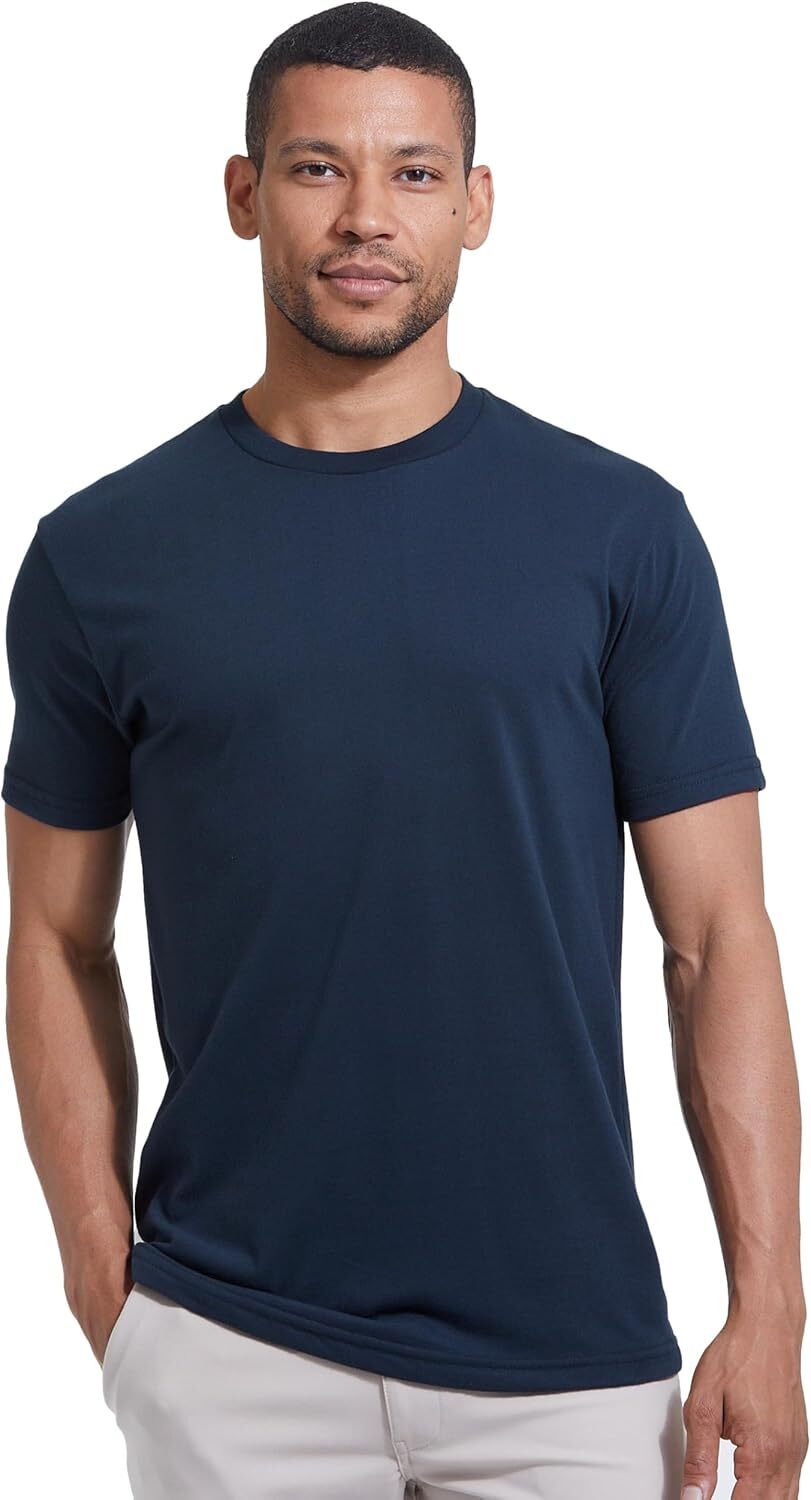 3 Pack Men‘s T-Shirts - Short Sleeve Crew Neck Plain Novelty T Shirt for Men