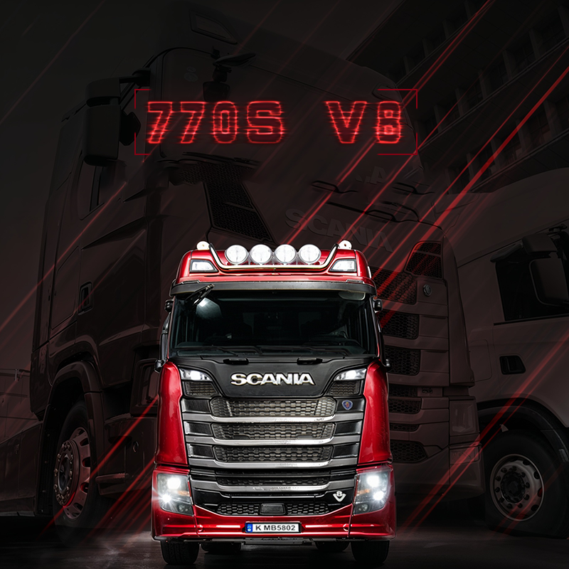 1/18 Genuine Scania remote control heavy truck 2025 new four-wheel drive tractor car model