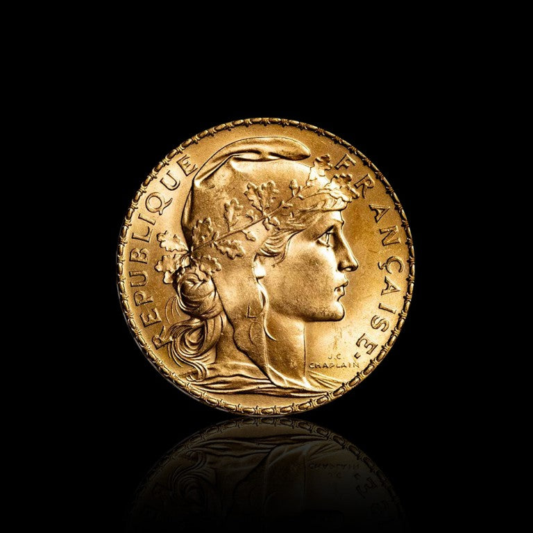 France Gold 20 Francs French Rooster Coin (1899-1914)