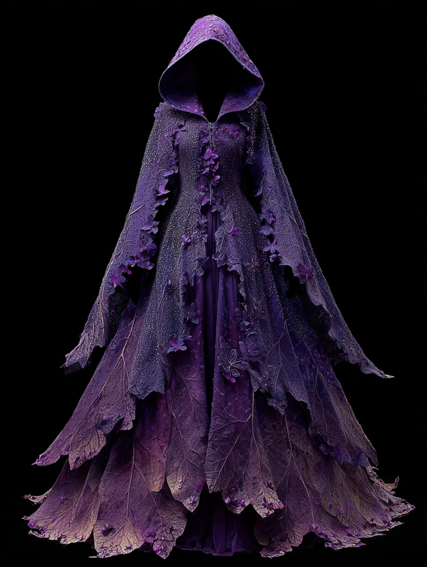 Women's Gorgeous Original Contrast Cape Dress 6e86
