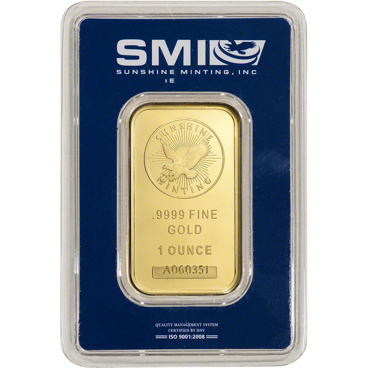 Sunshine Mint 1 oz Gold Bar .9999 Fine (in Assay)