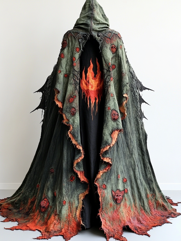 Halloween exaggerated design cape edbb