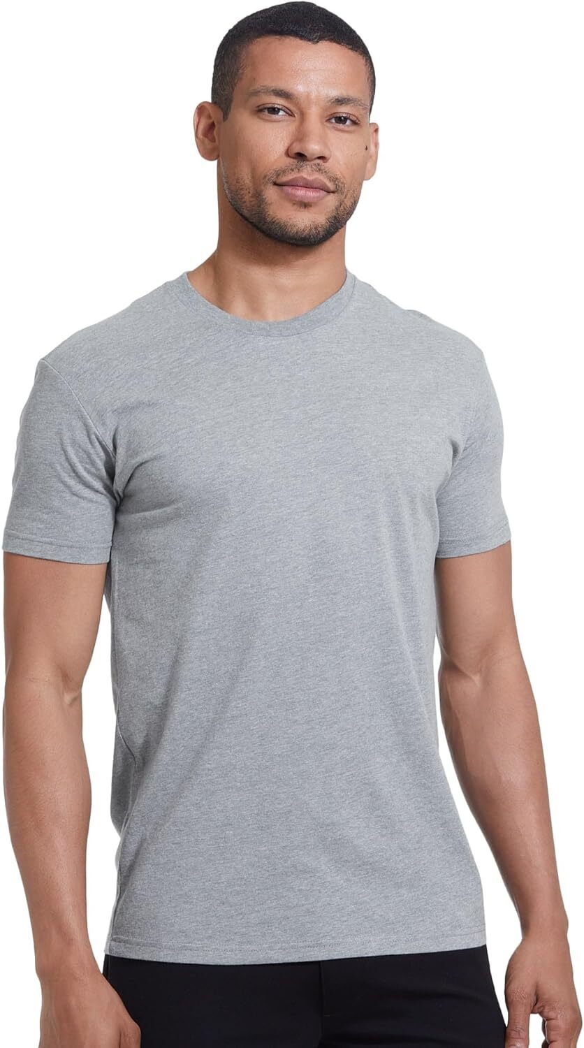 3 Pack Men‘s T-Shirts - Short Sleeve Crew Neck Plain Novelty T Shirt for Men