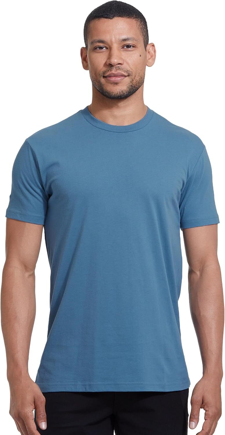 3 Pack Men‘s T-Shirts - Short Sleeve Crew Neck Plain Novelty T Shirt for Men