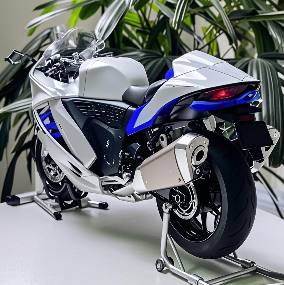 [Genuine]1:6 Suzuki Hayabusa alloy Model With Engine Startup, Throttle Control, And Exhaust Spray Simulation, Die-Cast Bike, Ideal Gift For Men