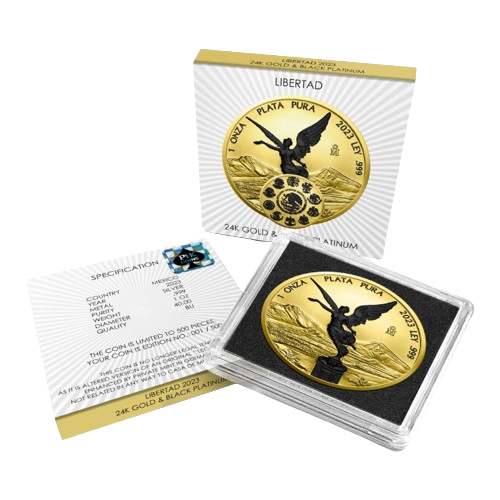 Libertad 2023 24k Gold & Black Platinum