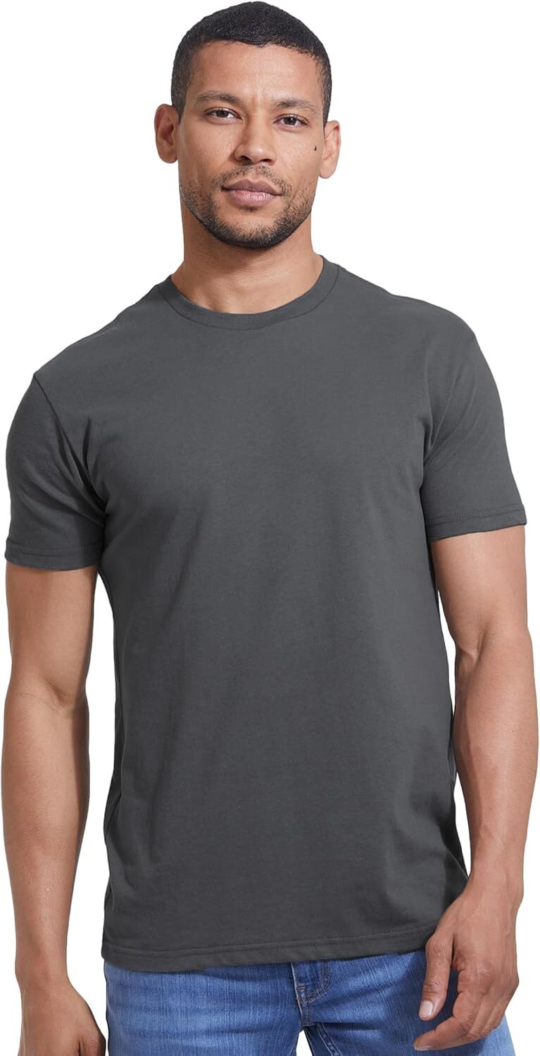 3 Pack Men‘s T-Shirts - Short Sleeve Crew Neck Plain Novelty T Shirt for Men