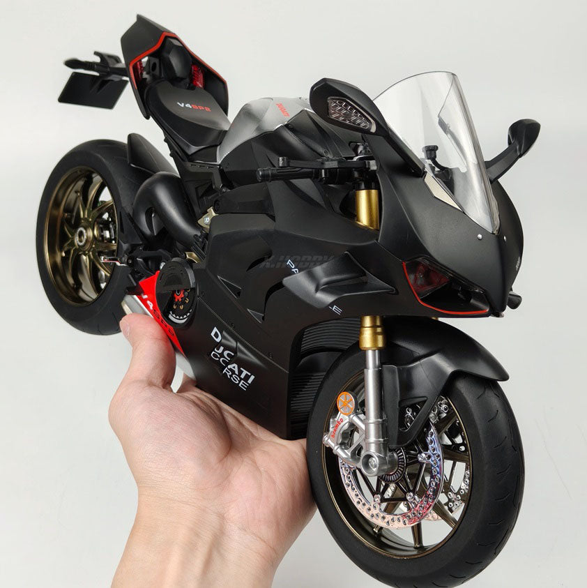 Super Large 1/6 Ducati V4S Startable Motorcycle Model Simulation Alloy Motorcycle