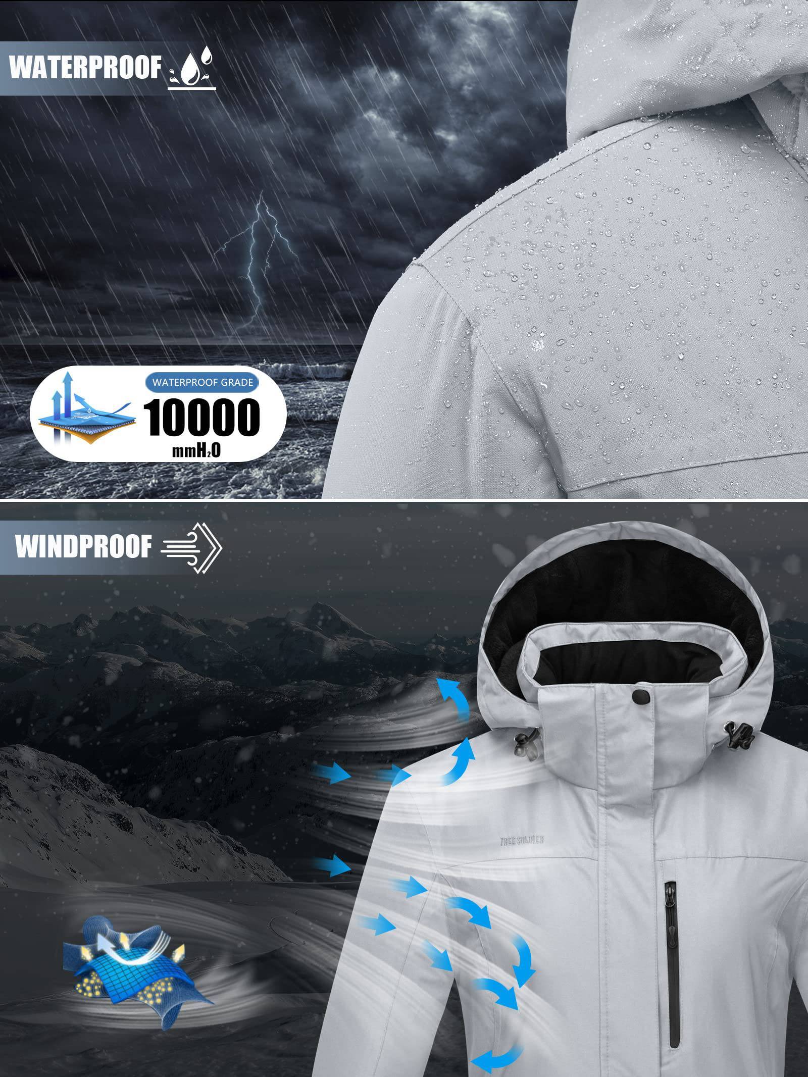 ETHEREAL Women's Waterproof Ski Snow Jacket
