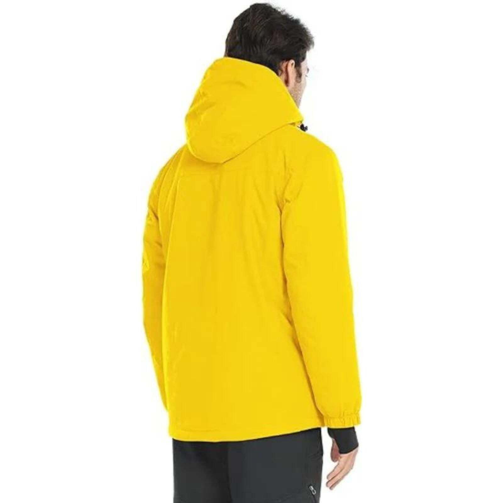 WHALE Men's Waterproof Warm Fleece Lined Ski Jacket