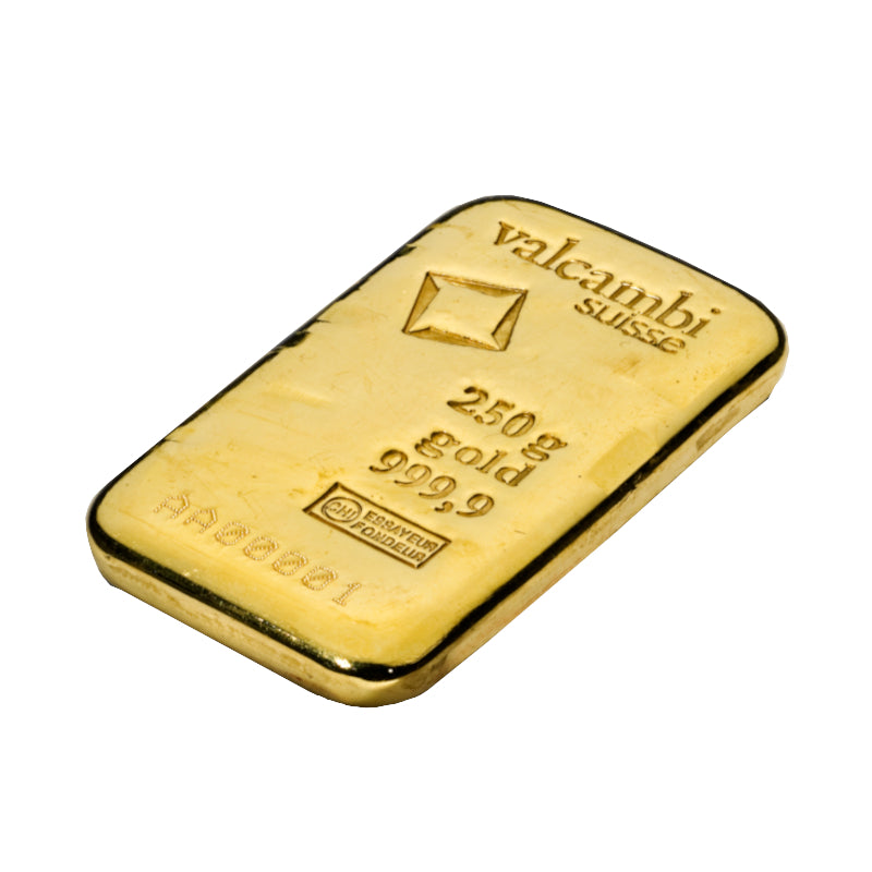 250 g Valcambi Gold Bar Au 999,9