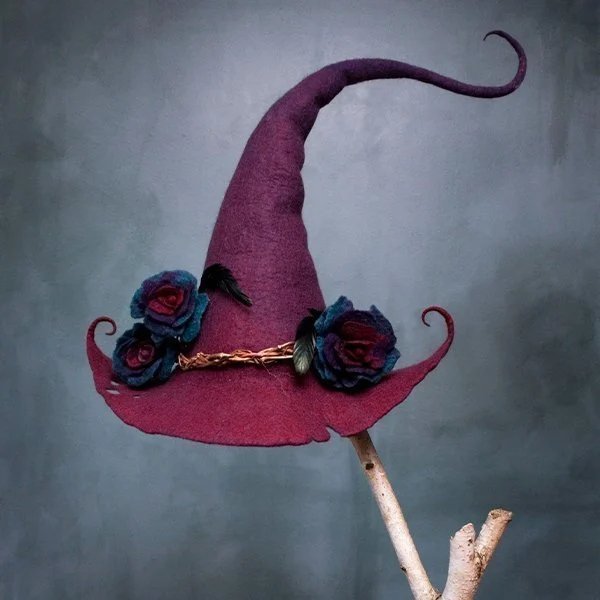 Last Day Promotion 49% OFF  Halloween Party Felt Witch Hats