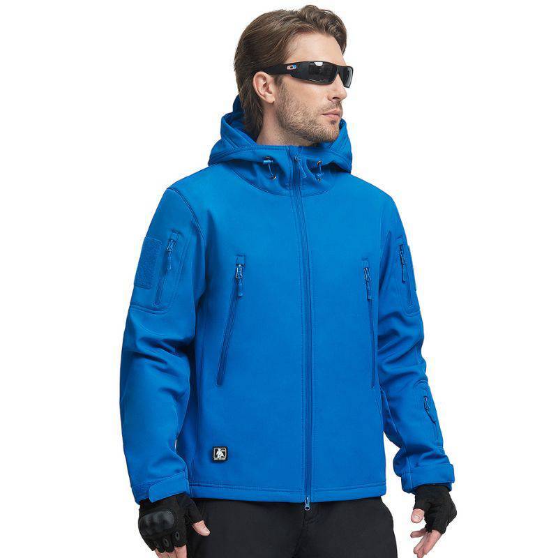 SHARKSKIN Men’s Warm Waterproof Softshell Tactical Hiking Jacket