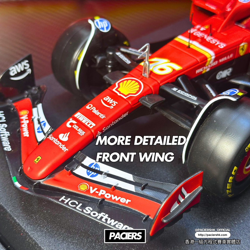 1:18 Formula 2024 SF-24 Simulation Alloy F1 Racing Car Model