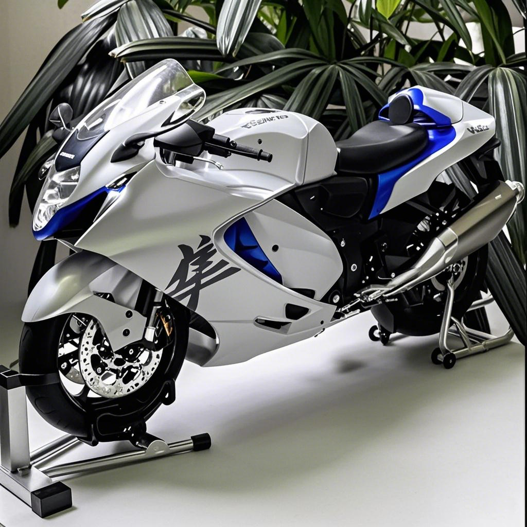 [Genuine]1:6 Suzuki Hayabusa alloy Model With Engine Startup, Throttle Control, And Exhaust Spray Simulation, Die-Cast Bike, Ideal Gift For Men