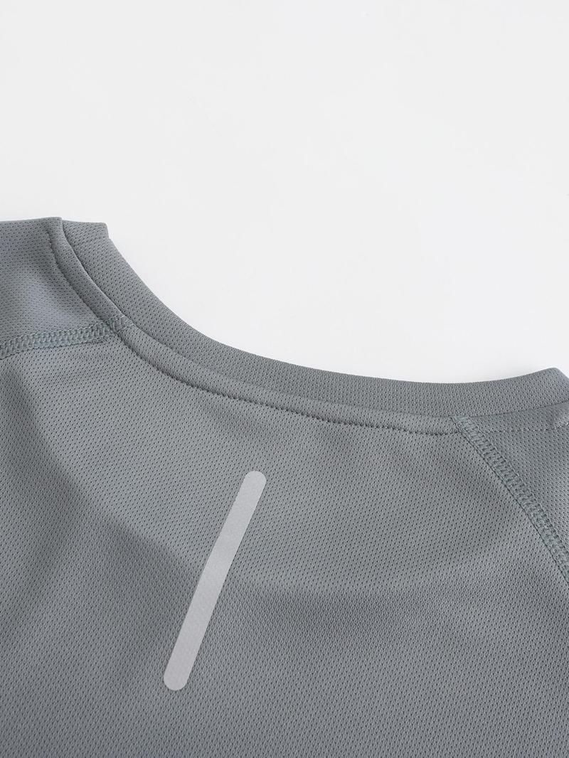 5 Pack Men's solid color round neck sports breathable quick-drying T-shirt, Clearance Items 2025