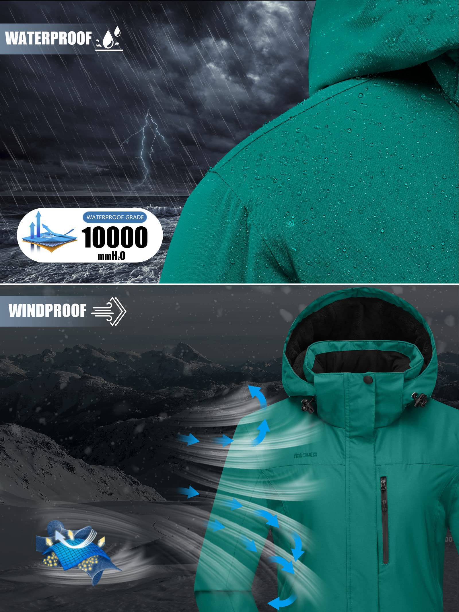 ETHEREAL Women's Waterproof Ski Snow Jacket