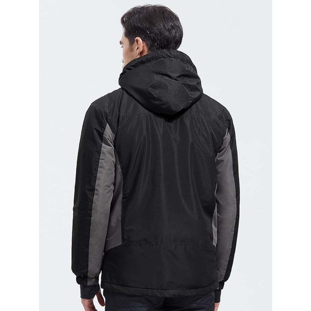 WHALE Men's Waterproof Warm Fleece Lined Ski Jacket