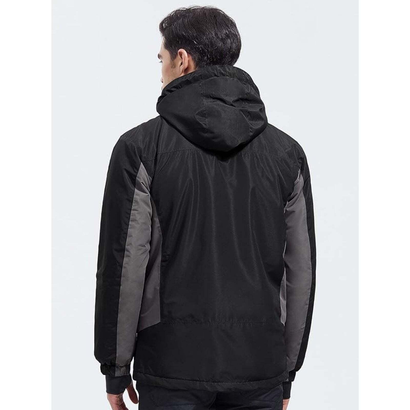 WHALE Men's Waterproof Warm Fleece Lined Ski Jacket