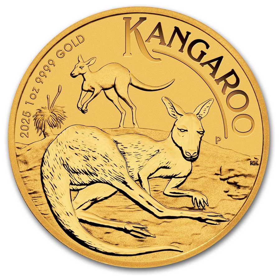 2025 Australian Kangaroo 1 oz Gold Nugget Bullion Coin