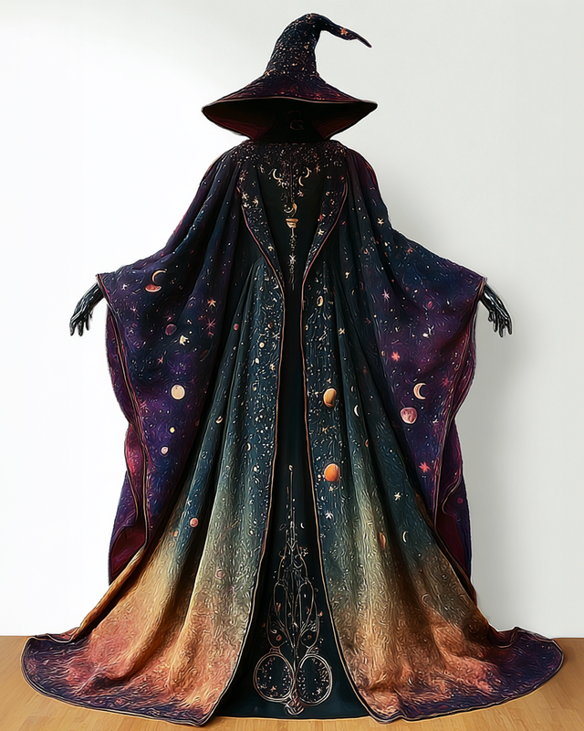 Fashion Patchwork Contrast Color Cape ae7f