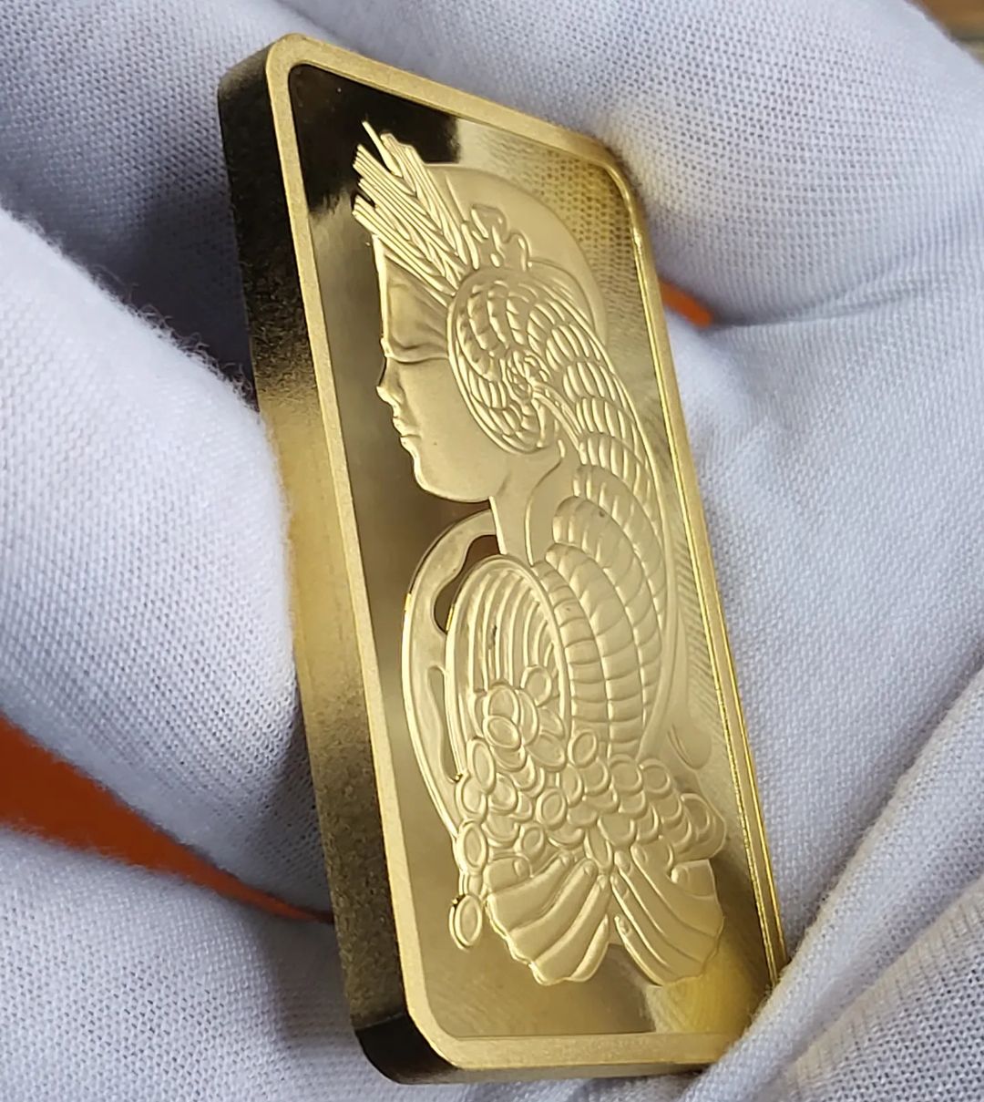 5 oz Gold Bar - PAMP Suisse Lady Fortuna Veriscan