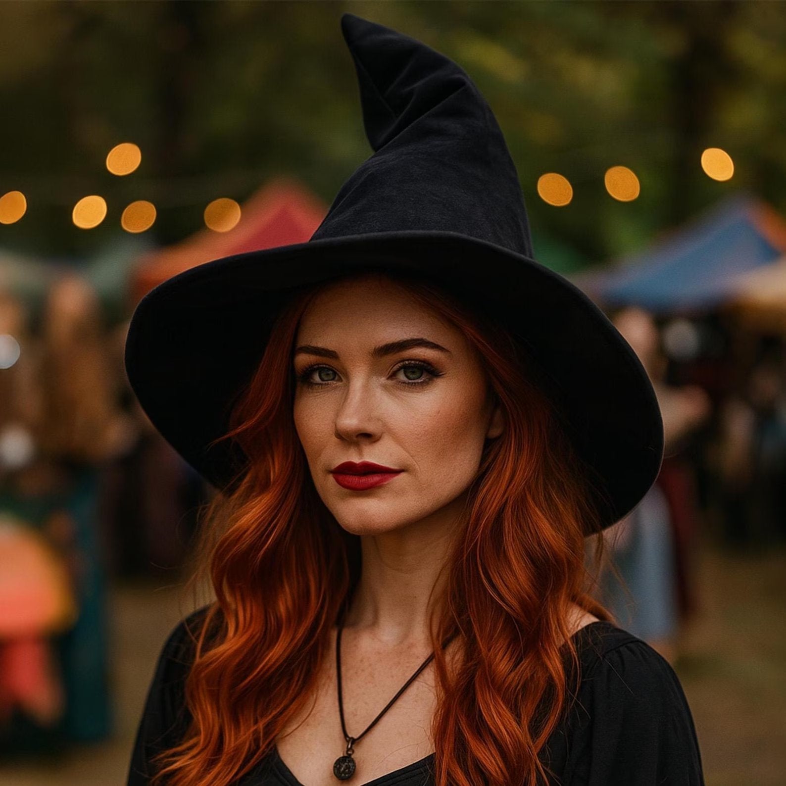 Halloween Elegant Gothic Witch Hat  3d22