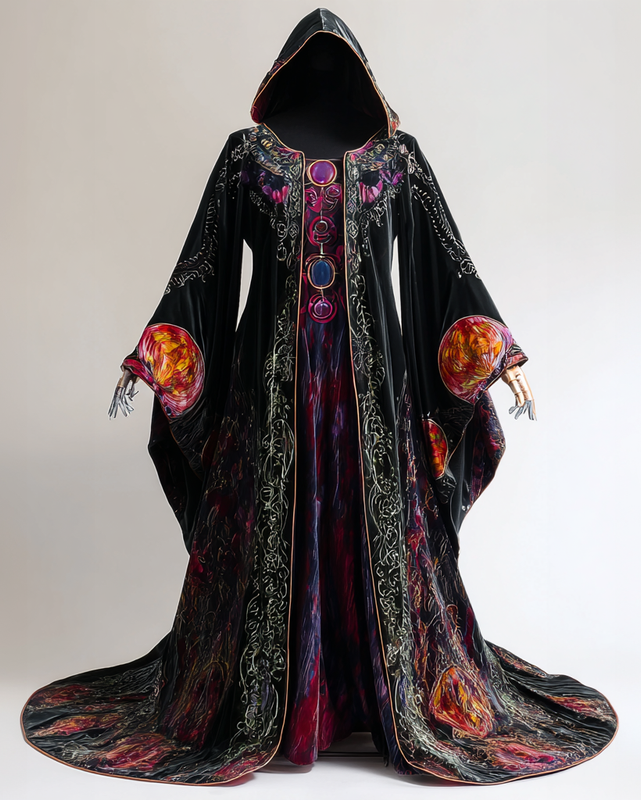 Fashion Patchwork Contrast Color Cape 37b1
