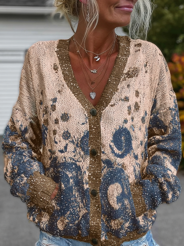 Autumn And Winter Fashionable Patchwork Contrast Color Sweatshirt 3180