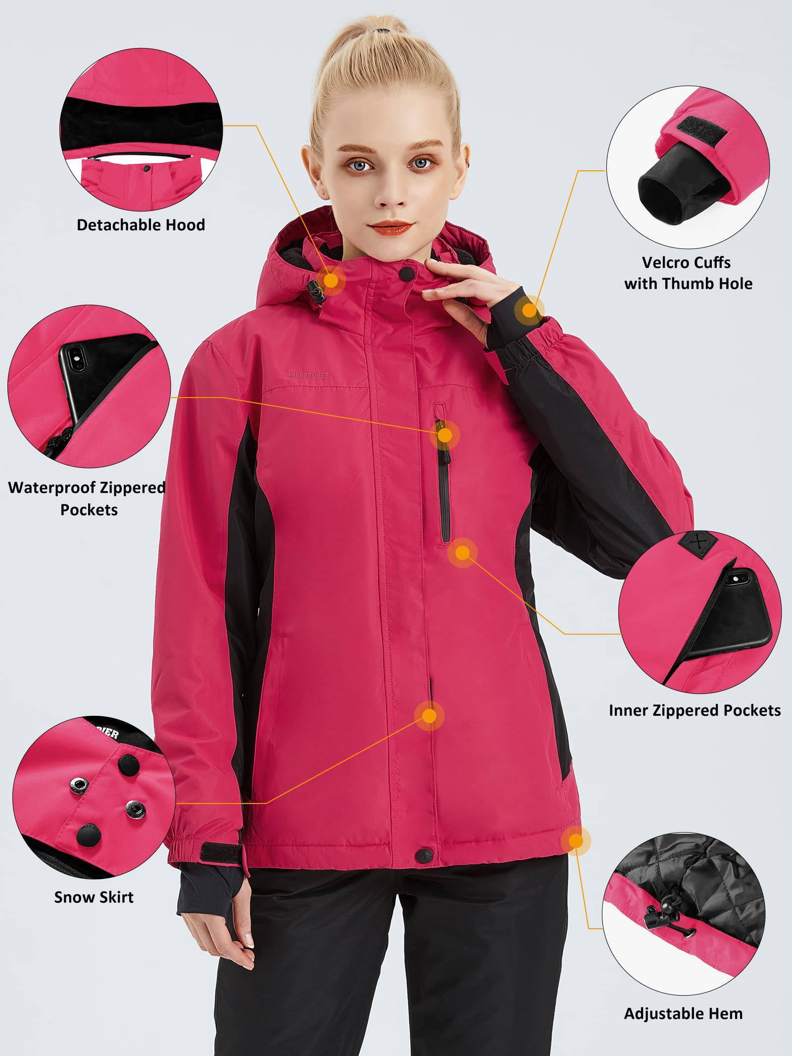 ETHEREAL Women's Waterproof Ski Snow Jacket