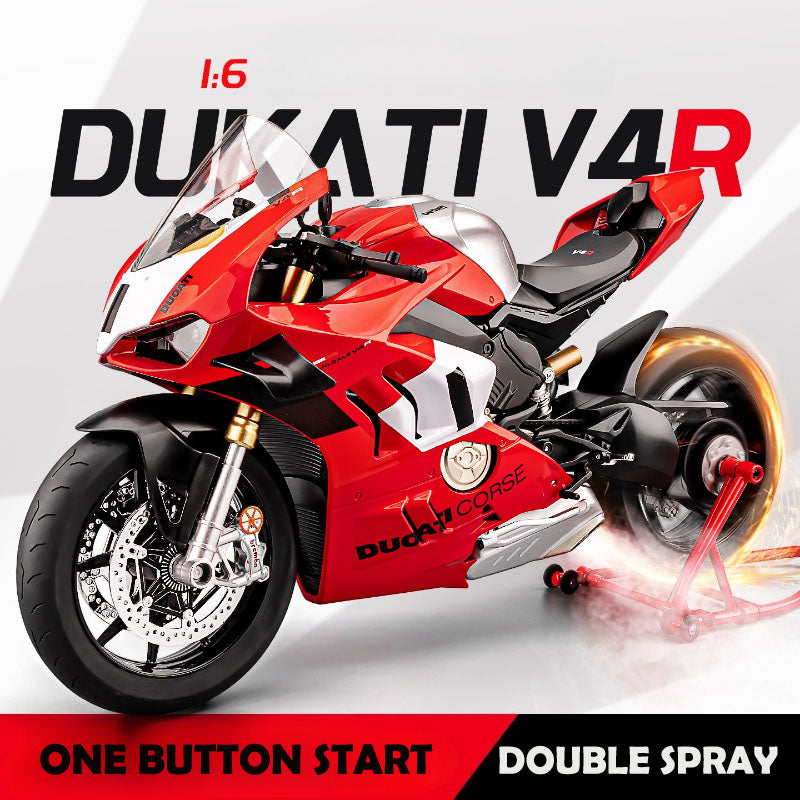 Super Large 1/6 Ducati Startable Motorcycle Model Simulation Alloy Motorcycle