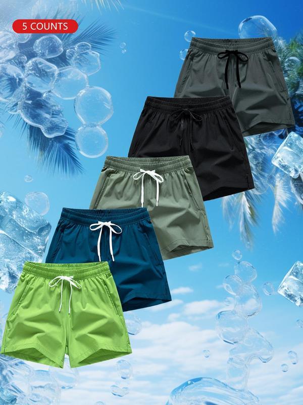 5 Pack Men & Women Drawstring Waist Shorts
