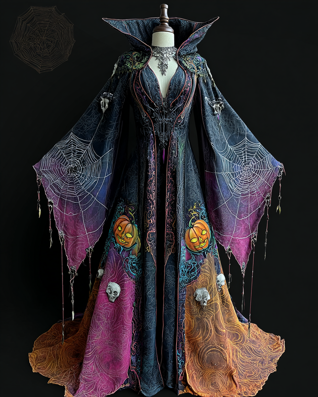 Fashion Patchwork Contrast Color Cape 1e3f