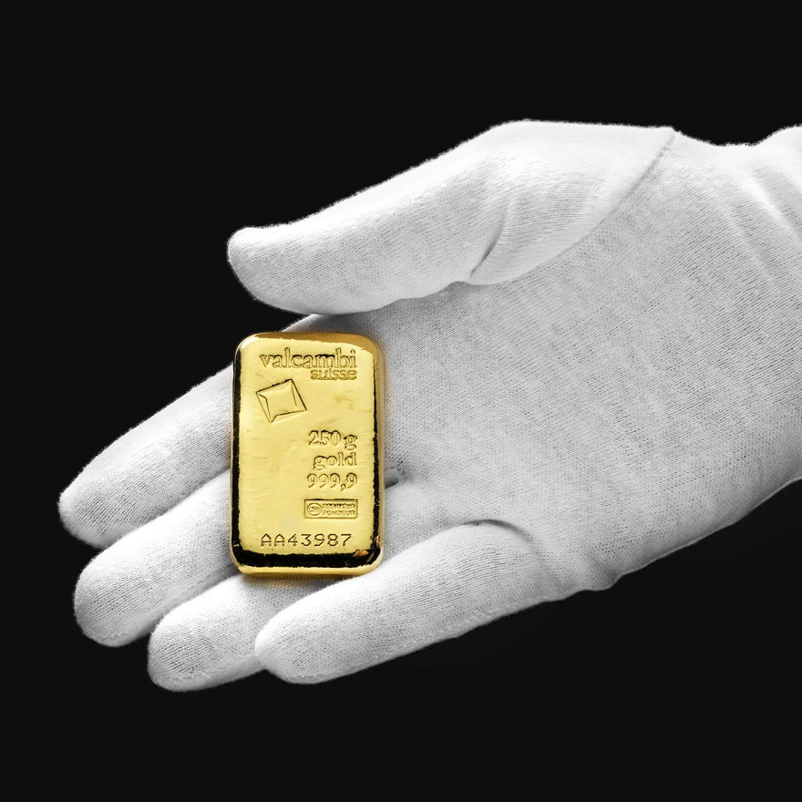 250 g Valcambi Gold Bar Au 999,9