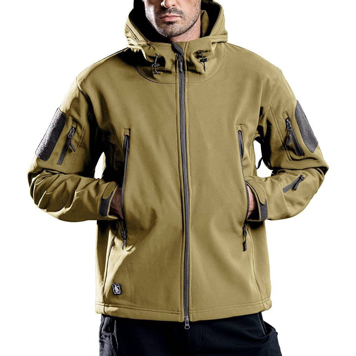 SHARKSKIN Men’s Warm Waterproof Softshell Tactical Hiking Jacket