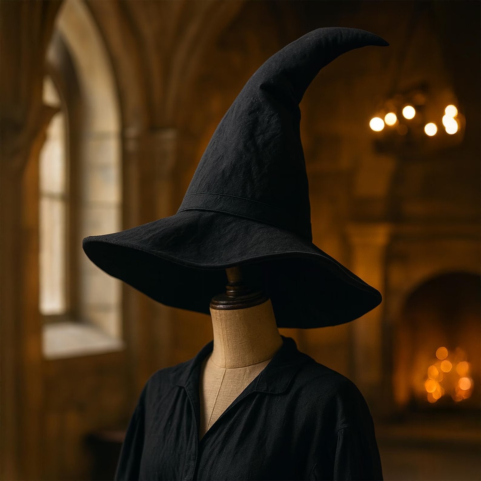 Halloween Elegant Gothic Witch Hat  3d22