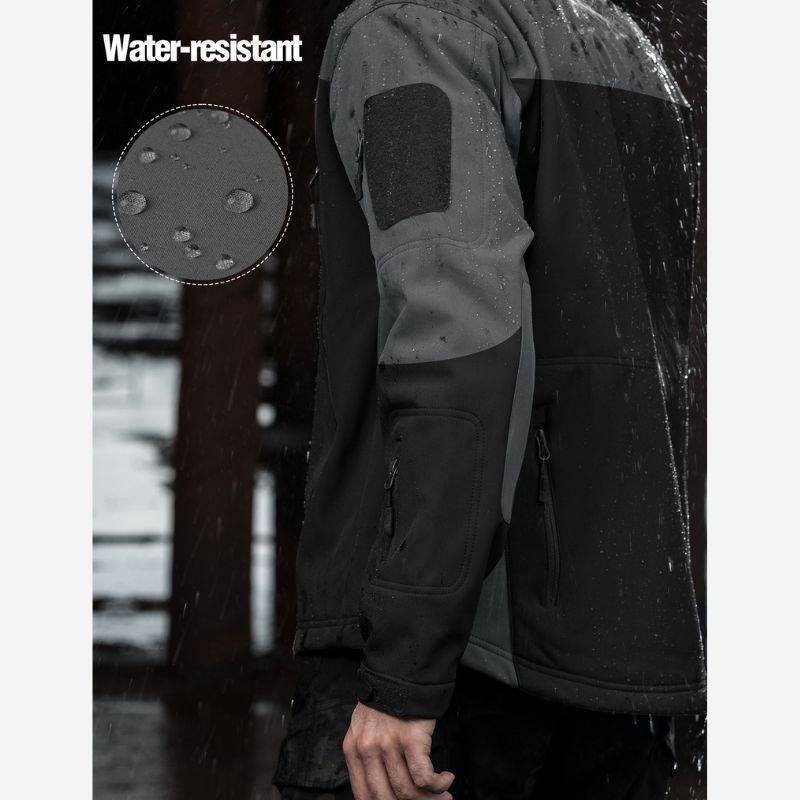 SHARKSKIN Men’s Warm Waterproof Softshell Tactical Hiking Jacket